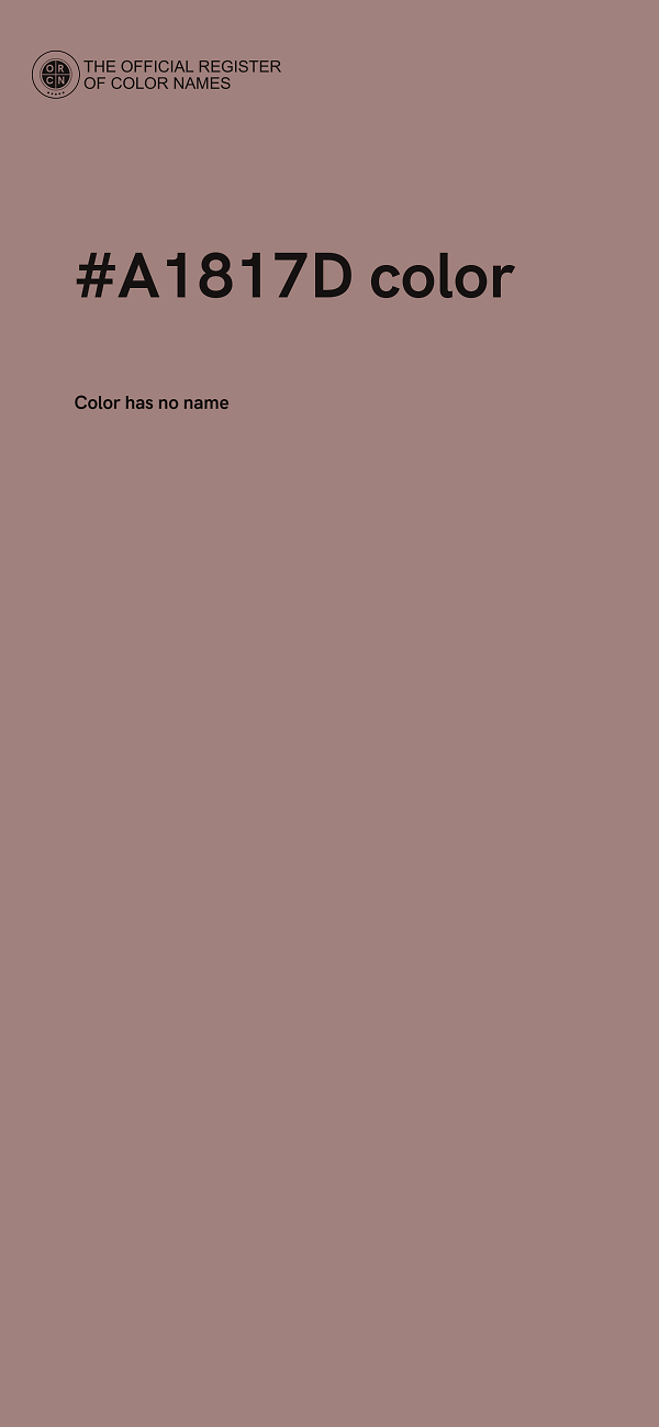 #A1817D color image
