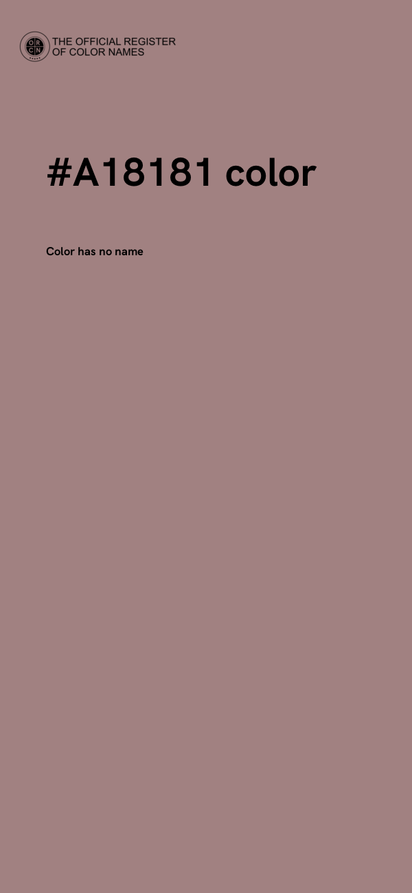 #A18181 color image