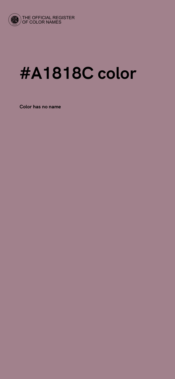 #A1818C color image