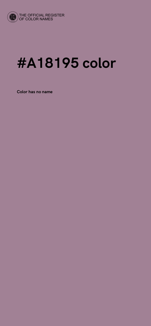 #A18195 color image