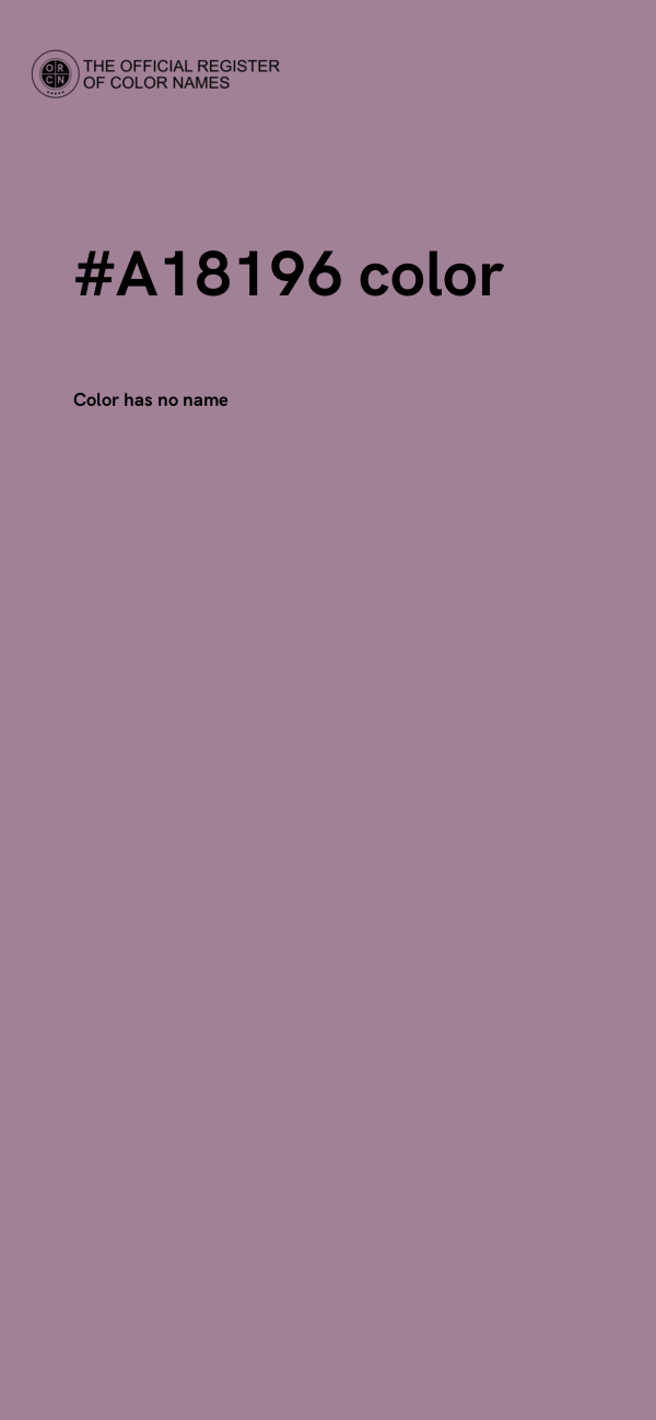 #A18196 color image