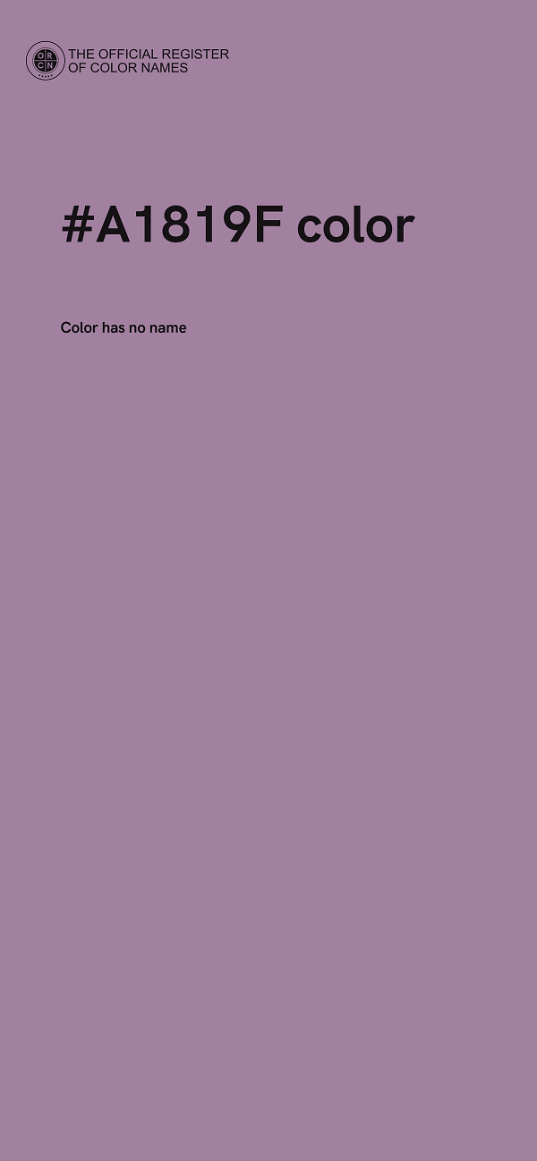 #A1819F color image