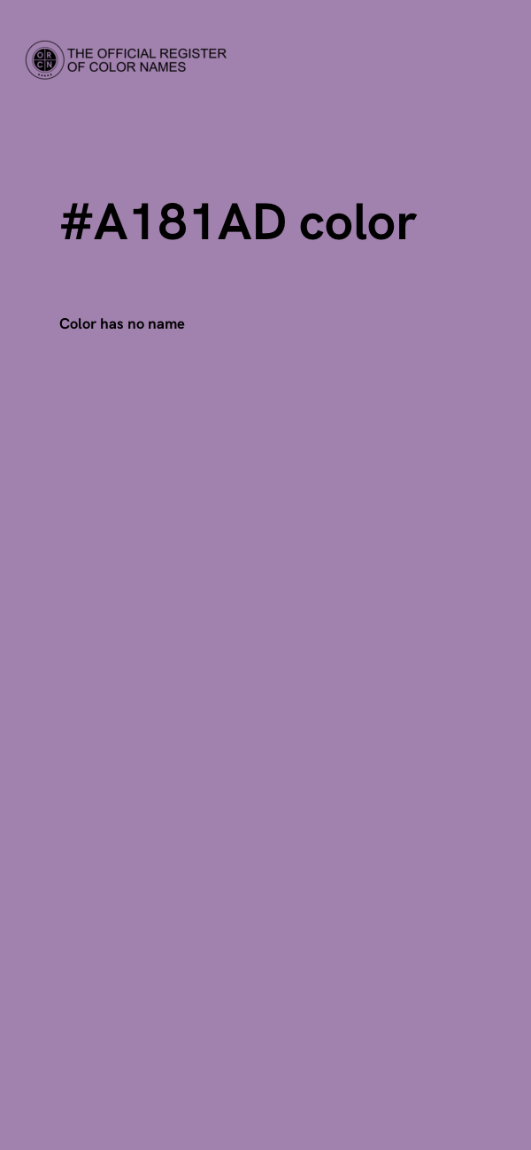 #A181AD color image