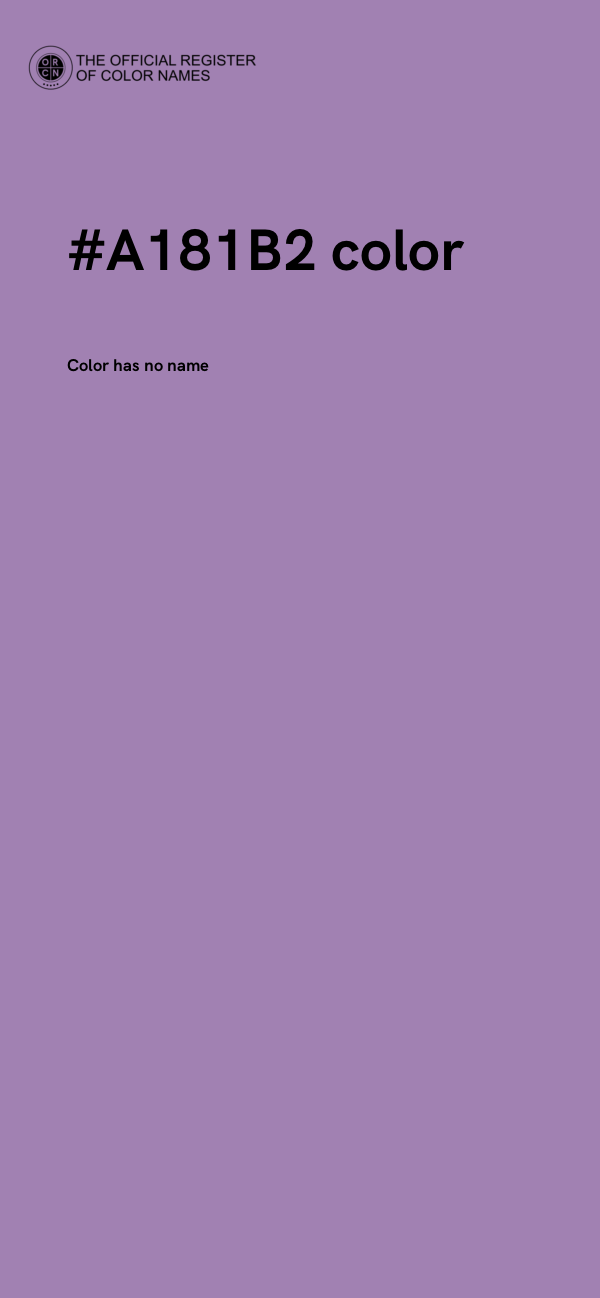 #A181B2 color image
