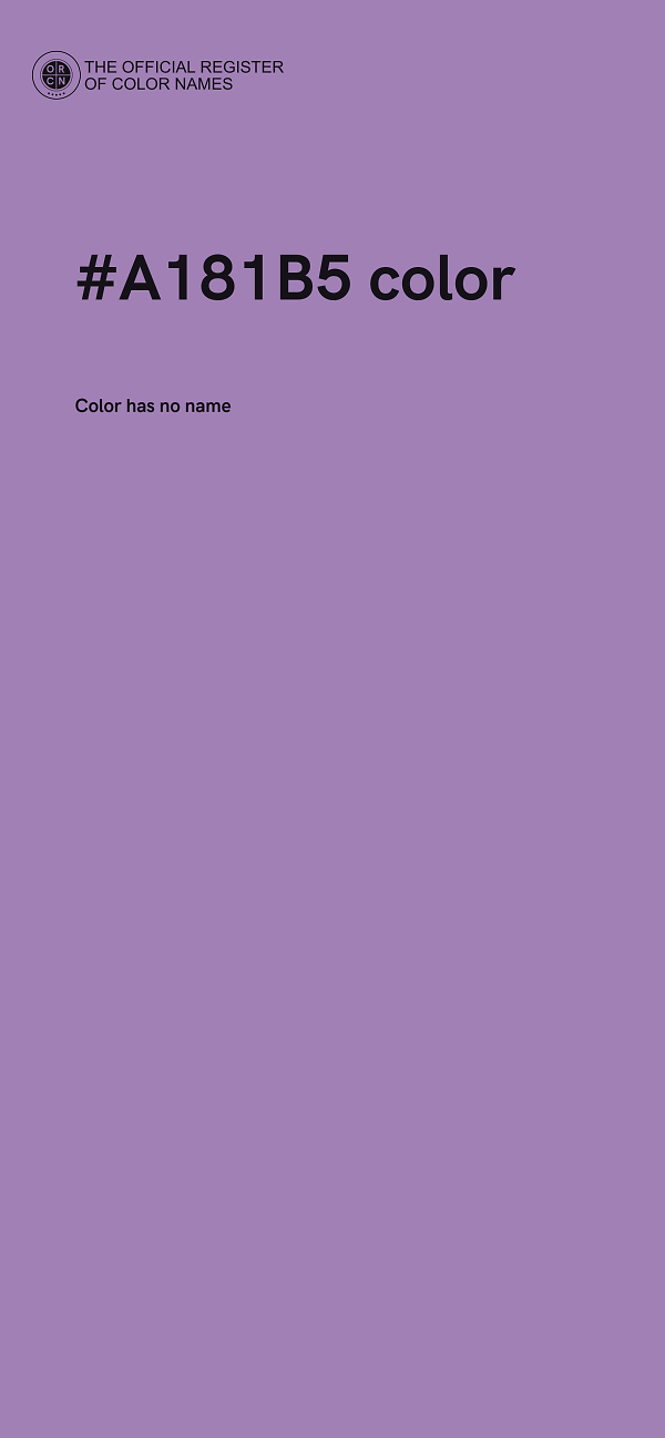 #A181B5 color image