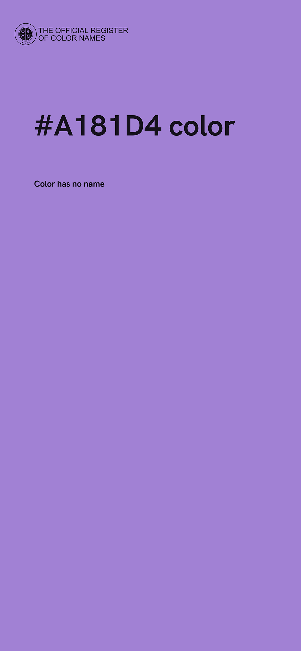 #A181D4 color image