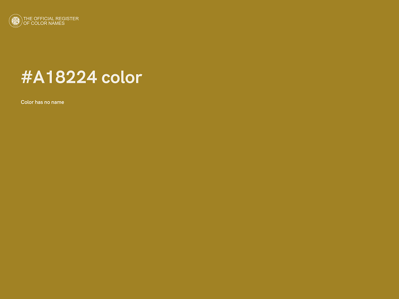 #A18224 color image