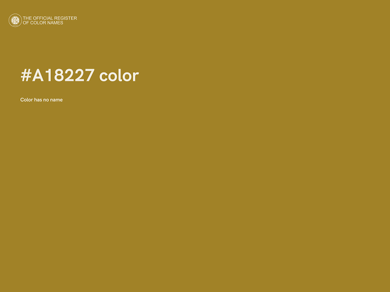 #A18227 color image