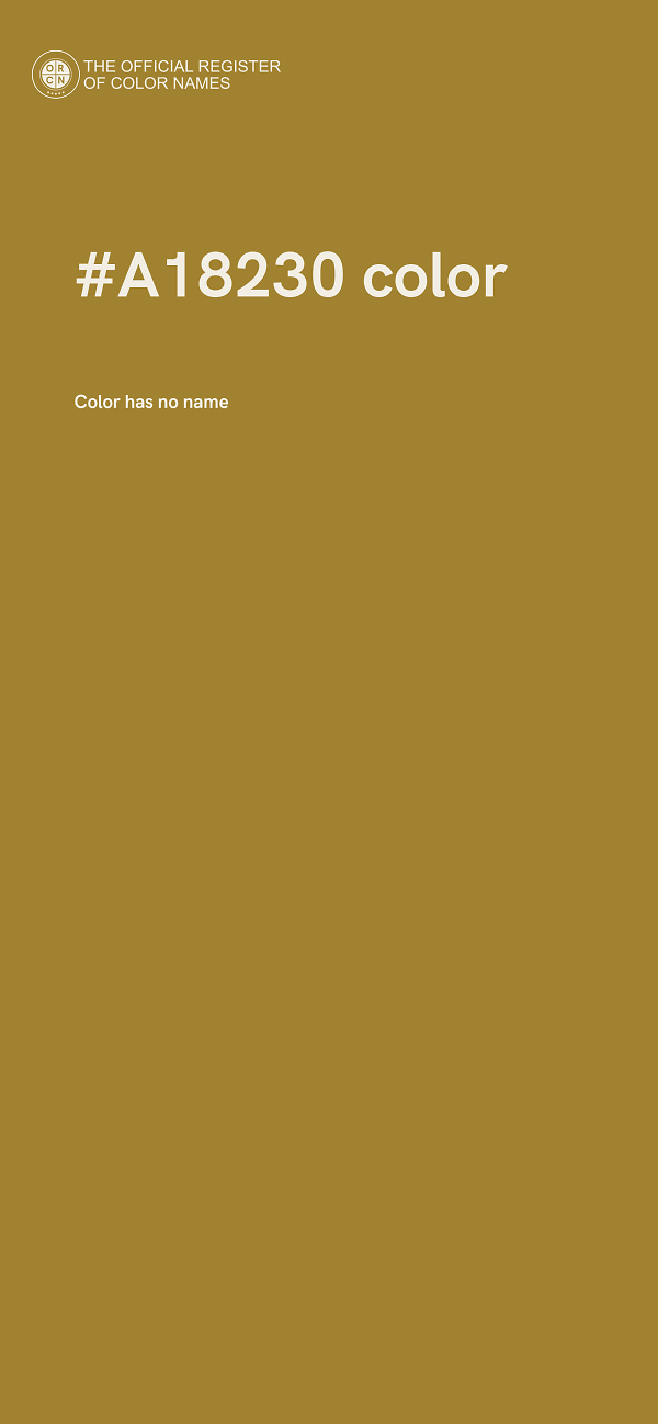 #A18230 color image