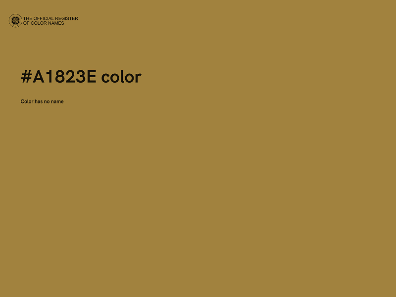 #A1823E color image