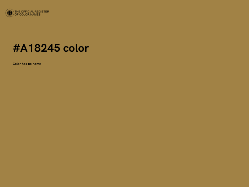 #A18245 color image