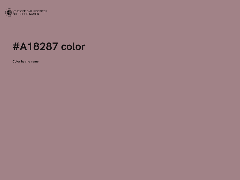 #A18287 color image