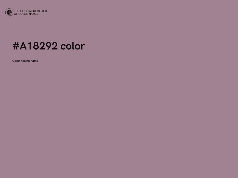 #A18292 color image