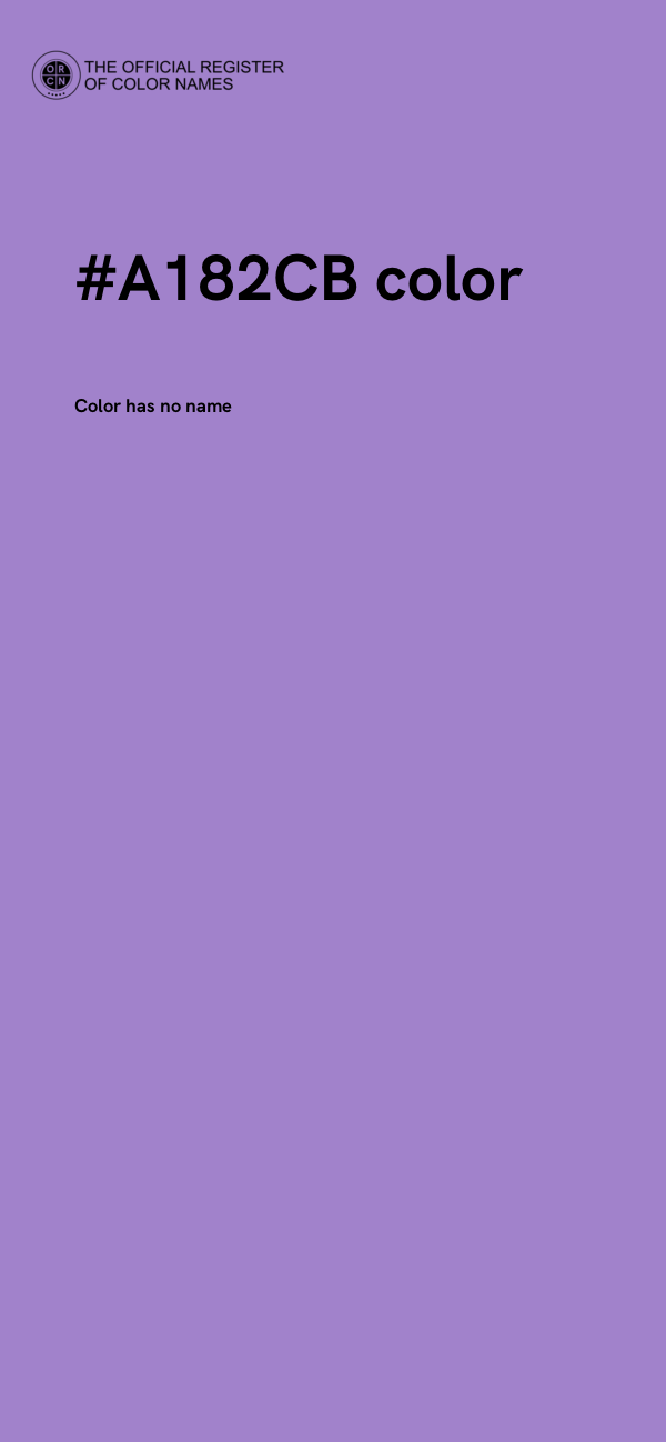 #A182CB color image