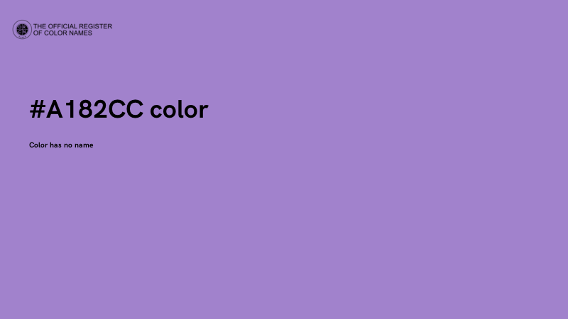 #A182CC color image
