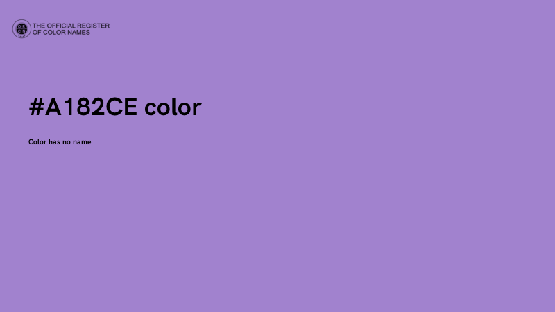 #A182CE color image