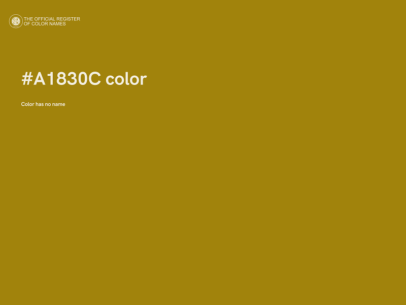 #A1830C color image