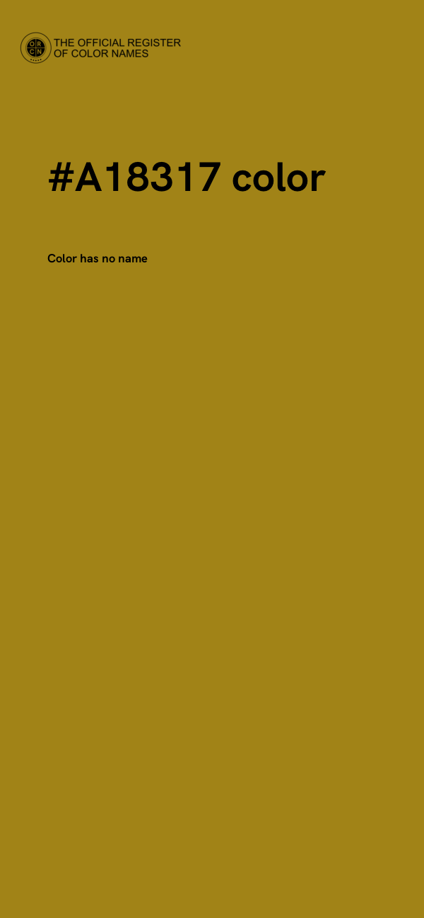 #A18317 color image