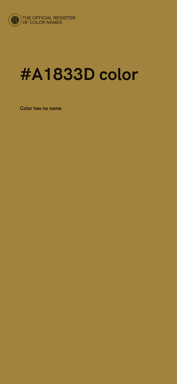 #A1833D color image