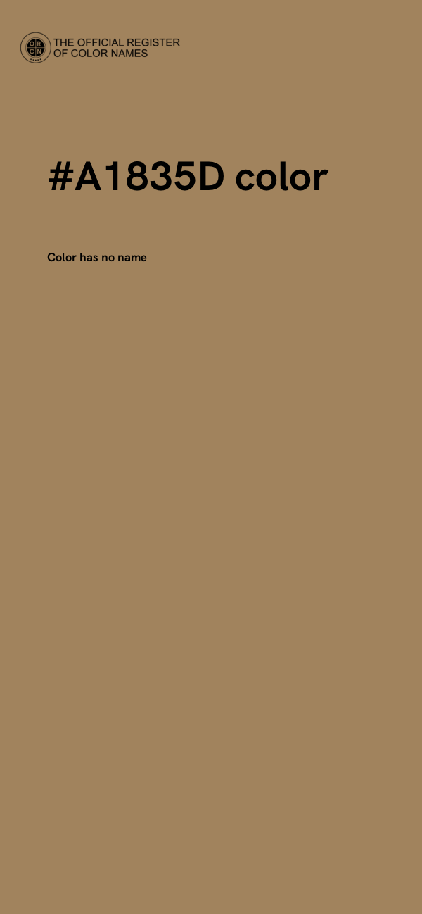 #A1835D color image