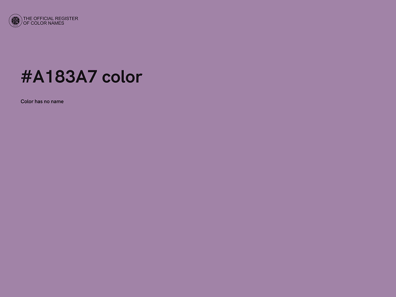 #A183A7 color image