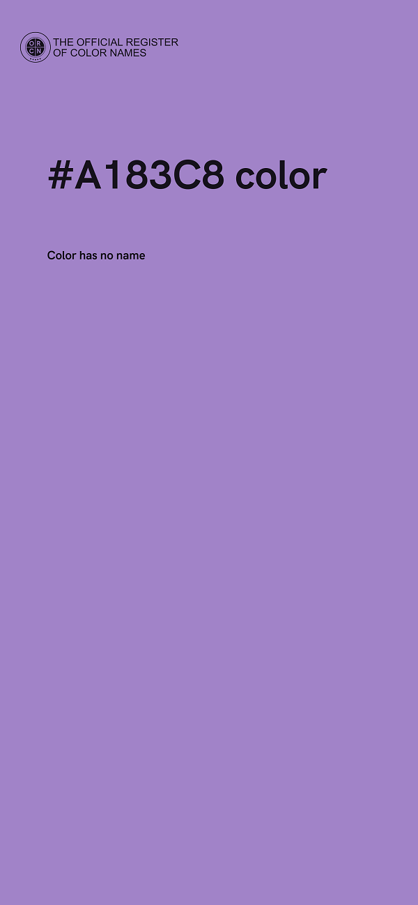 #A183C8 color image