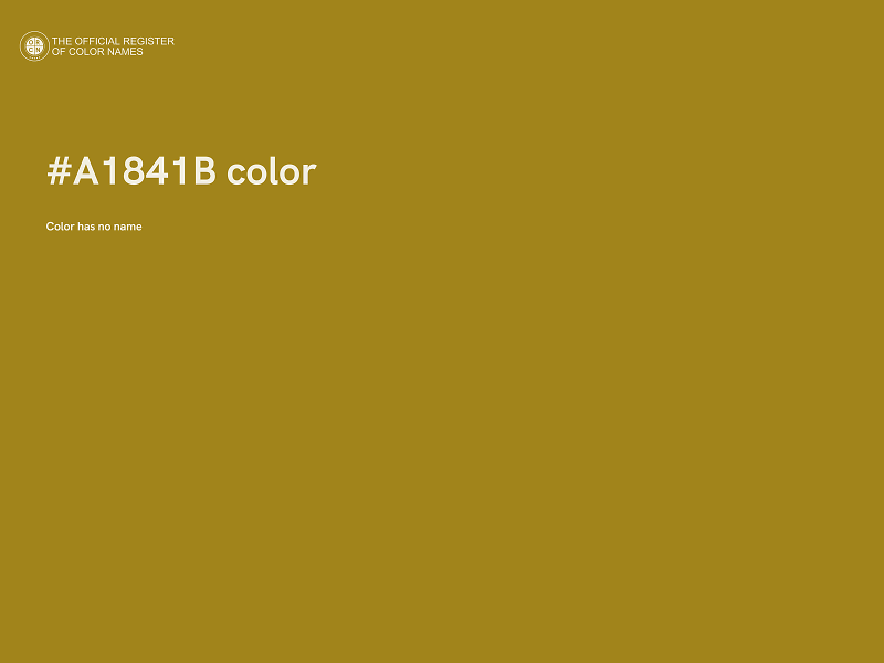 #A1841B color image