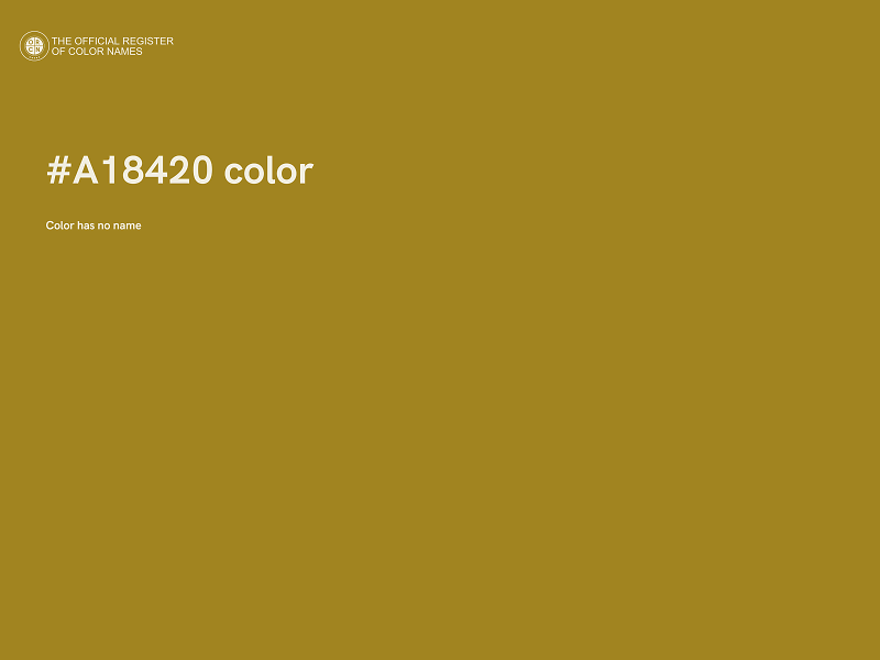 #A18420 color image