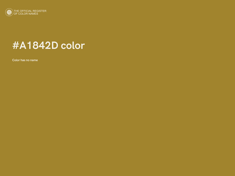 #A1842D color image