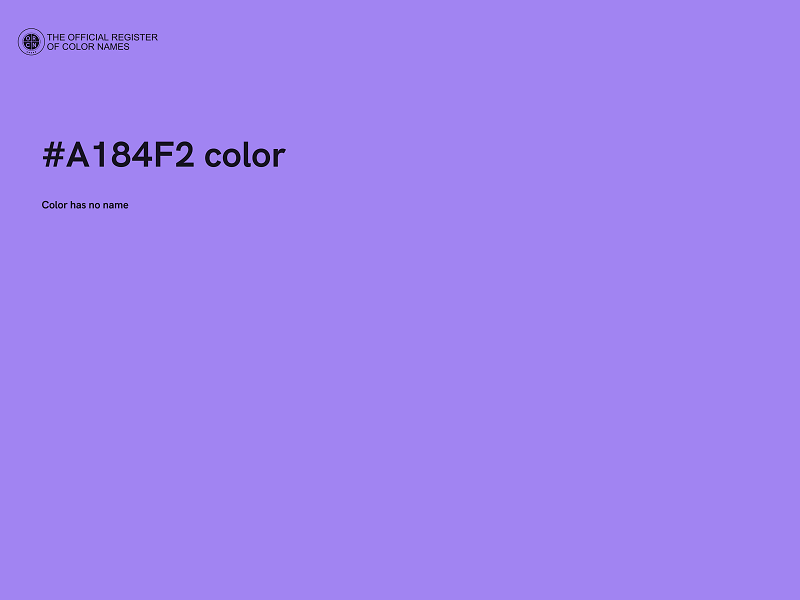 #A184F2 color image