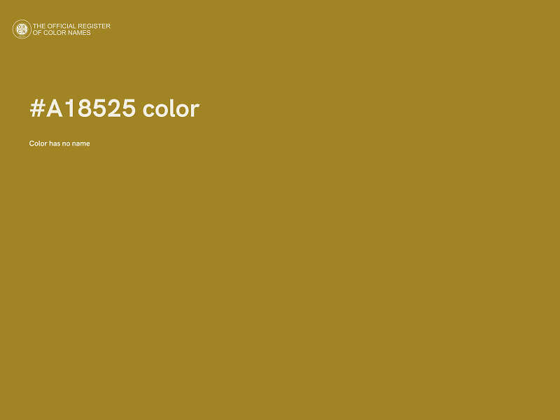 #A18525 color image