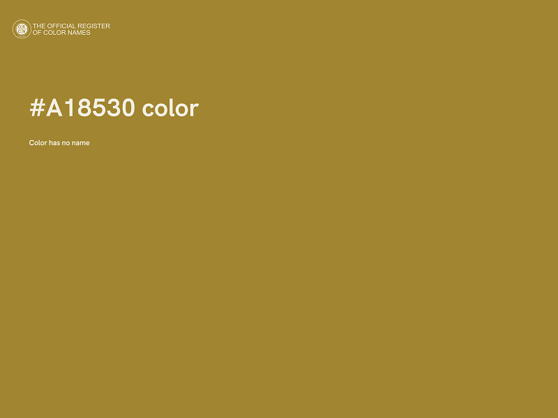 #A18530 color image