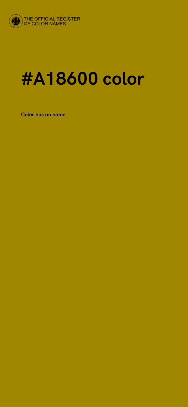 #A18600 color image