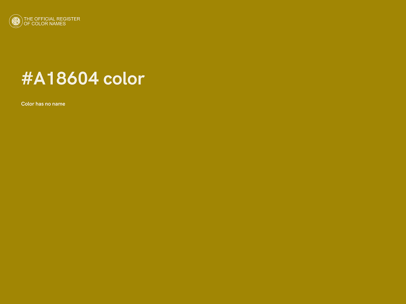 #A18604 color image