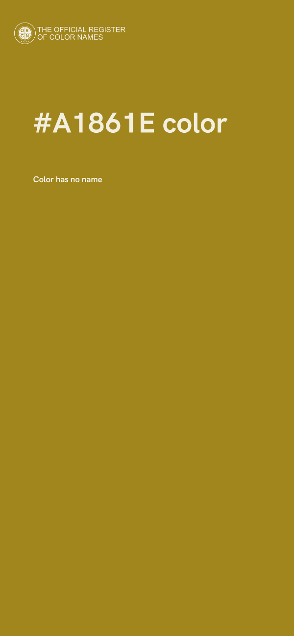#A1861E color image