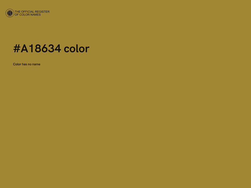 #A18634 color image