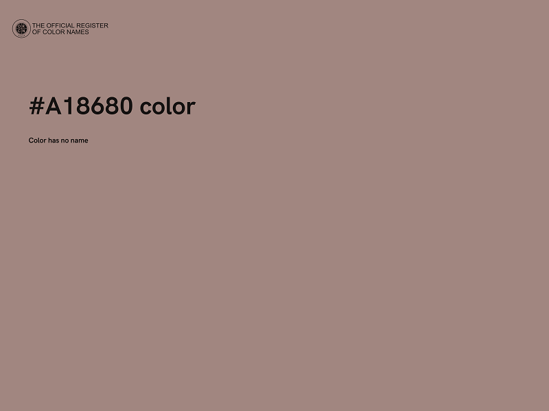#A18680 color image