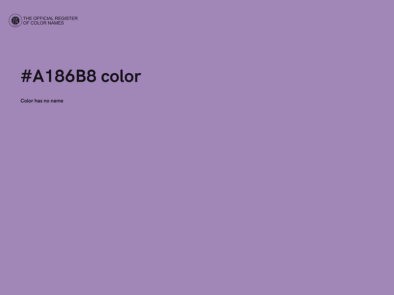 #A186B8 color image