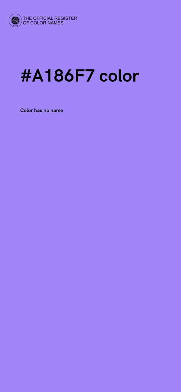 #A186F7 color image