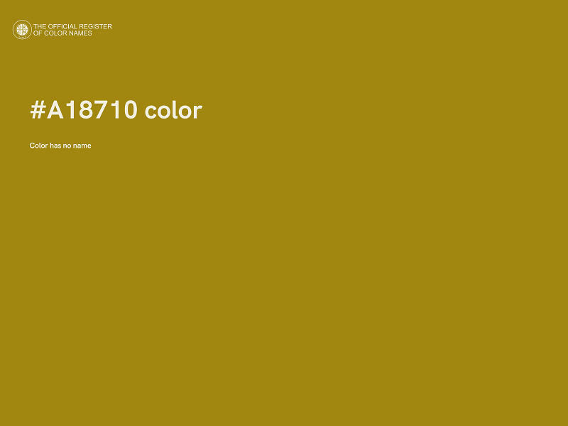 #A18710 color image