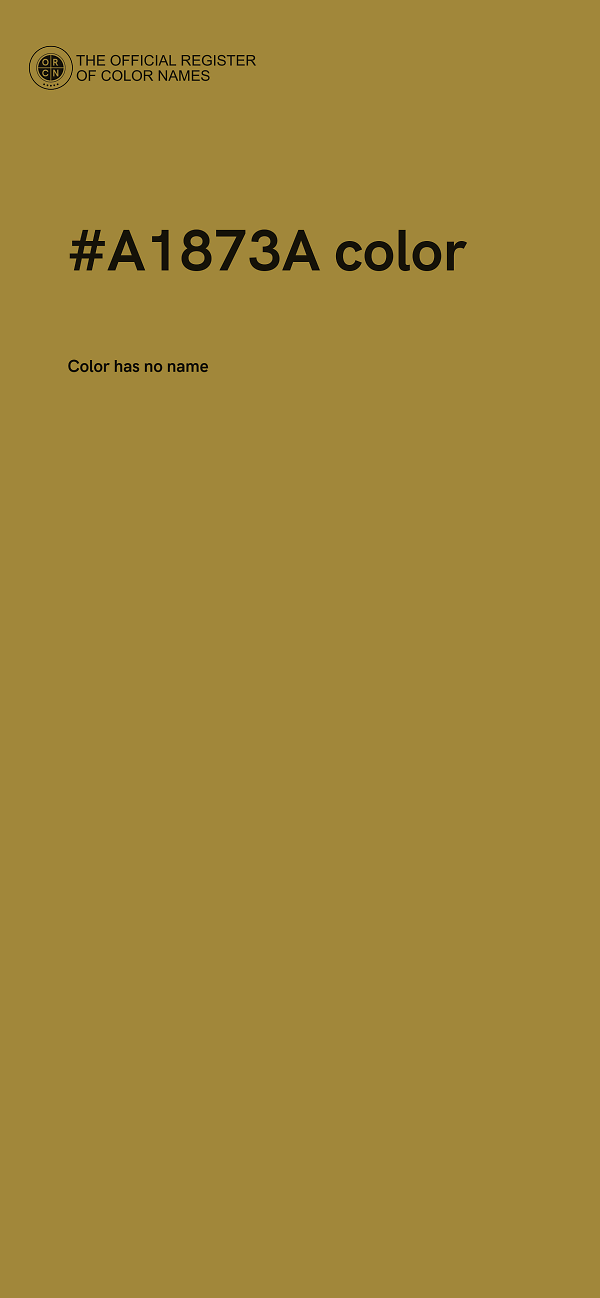 #A1873A color image