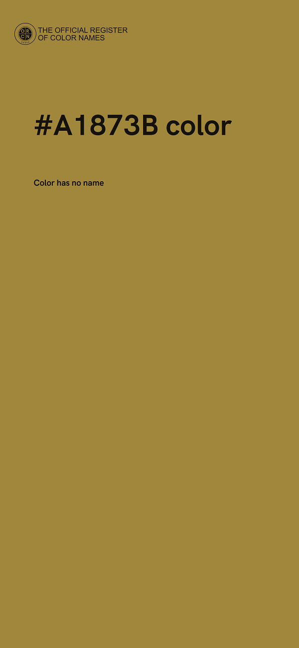 #A1873B color image