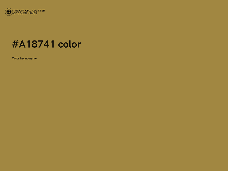 #A18741 color image