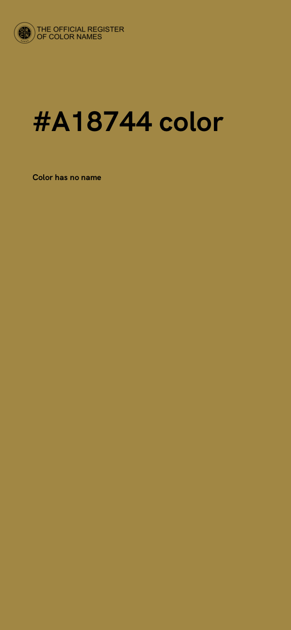 #A18744 color image