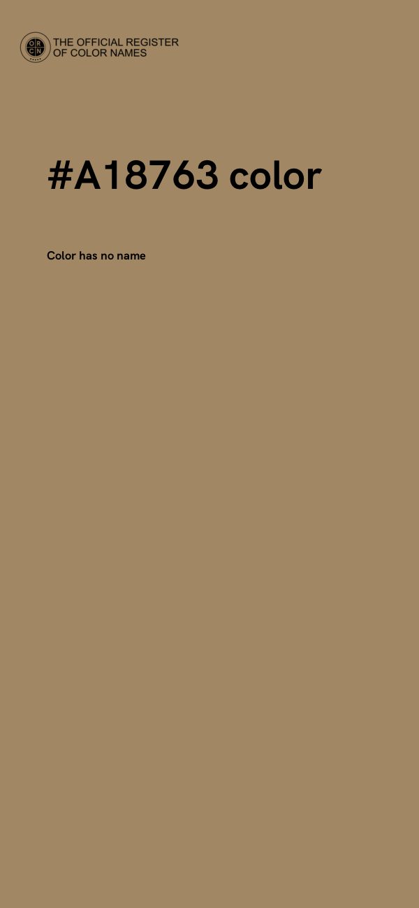 #A18763 color image