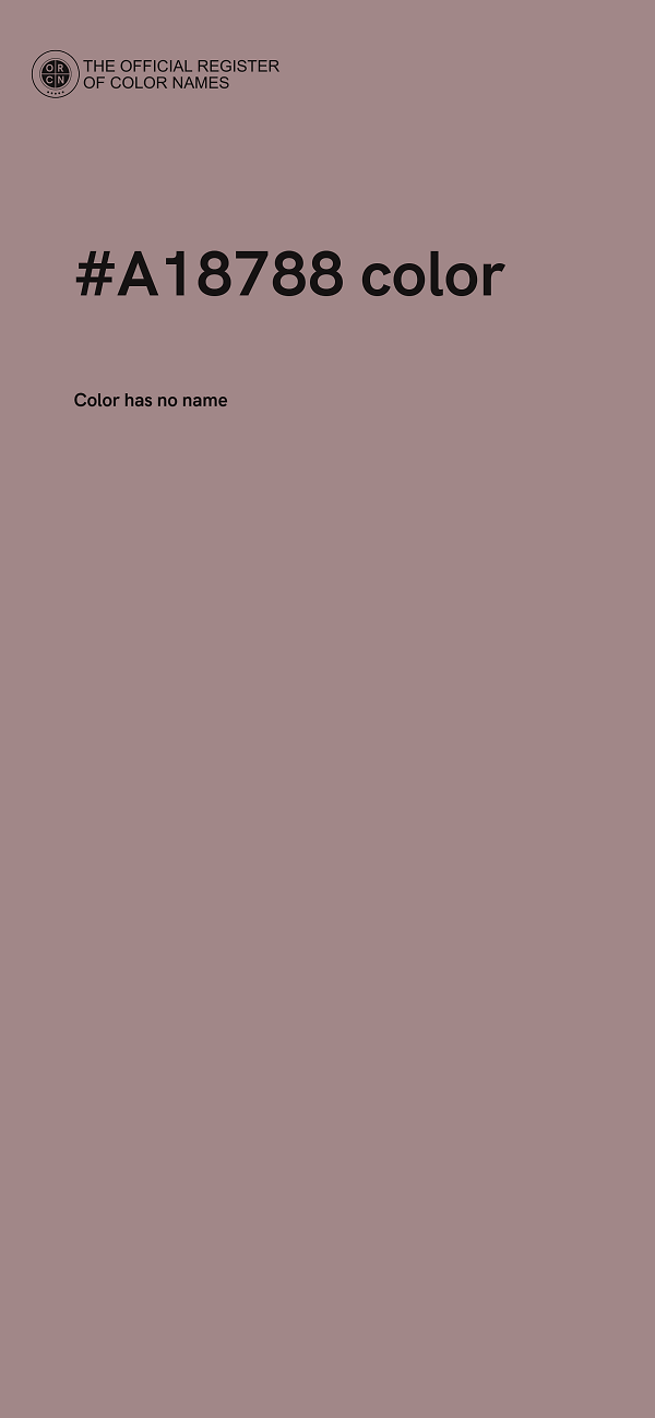 #A18788 color image