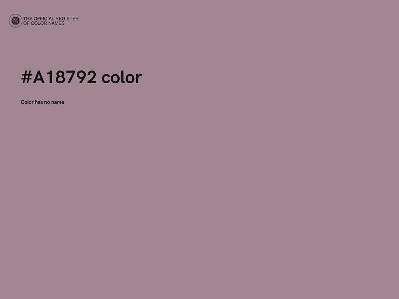 #A18792 color image