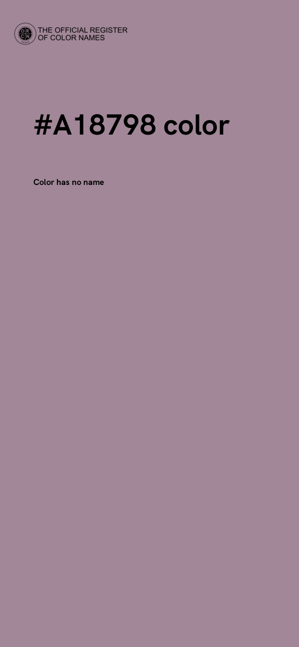 #A18798 color image