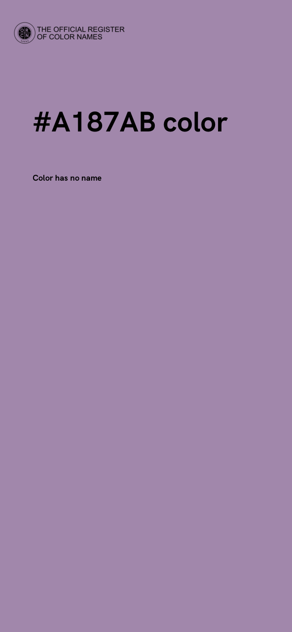 #A187AB color image