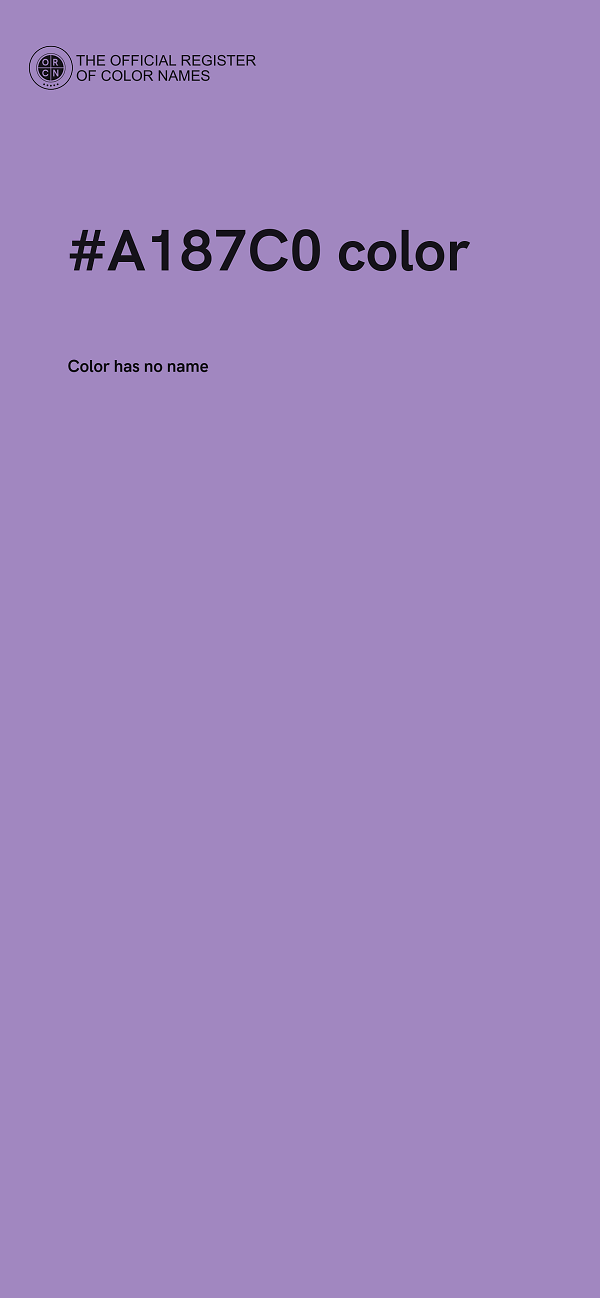 #A187C0 color image